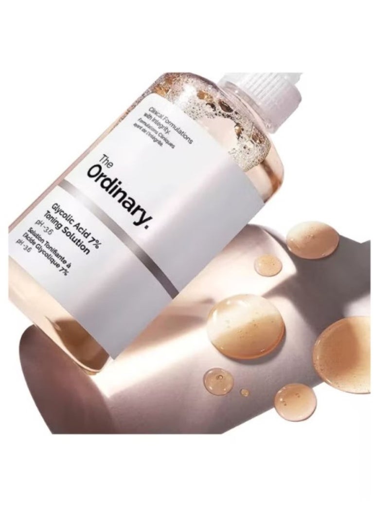 ذا اورديناري محلول توحيد اللون بحمض الجليكوليك بنسبة 7% شفاف 240 مل 240 مل - Image 4